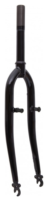 Вилка 28" жорстка ST 1-1/8" шток-220мм б/різьб. v-br чорний (чорний), укр, укр