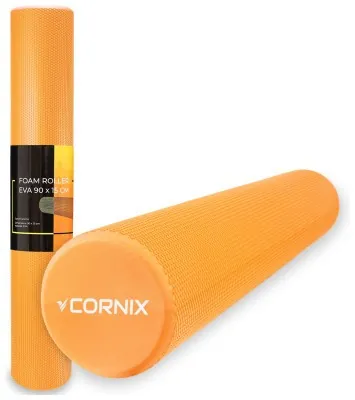 Масажний ролик Cornix EVA+ 90 x 15 см (валик, роллер) XR-0312 Orange
