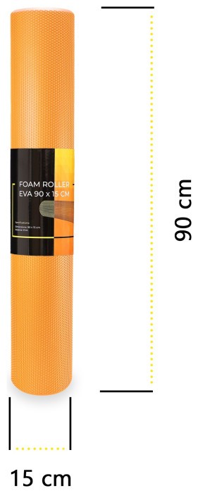Масажний ролик Cornix EVA+ 90 x 15 см (валик, роллер) XR-0312 Orange