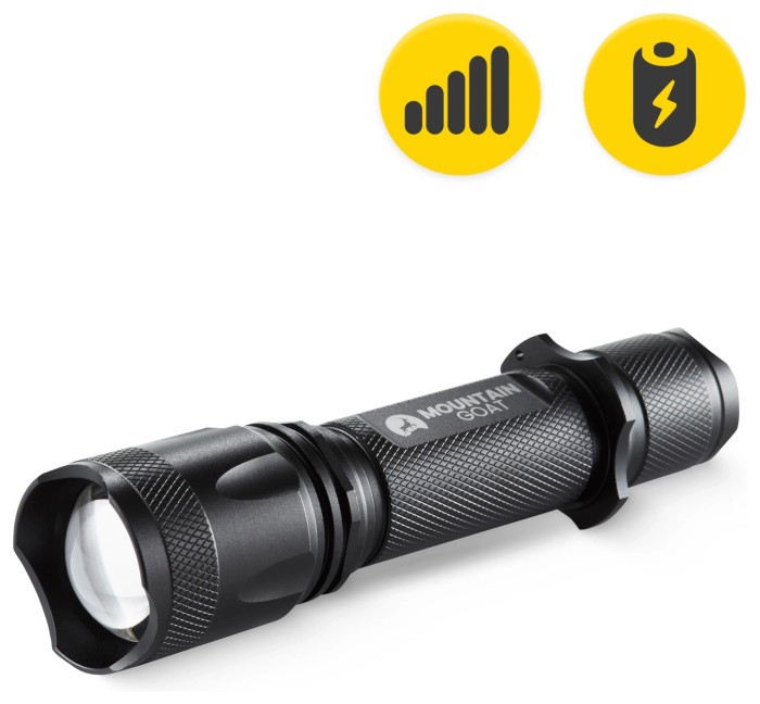 Фонарь ручной Mountain Goat LED 800 lm аккумуляторный, 5 режимов Black (P-5907739318329)