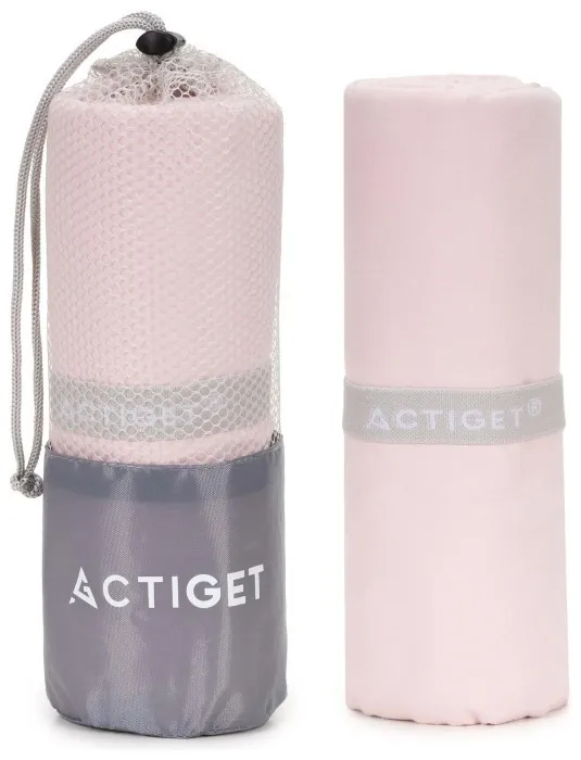 Рушник спортивний Actiget 180 x 100 см з мікрофібри ACT0198 Light Pink