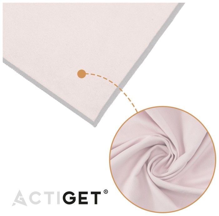 Рушник спортивний Actiget 180 x 100 см з мікрофібри ACT0198 Light Pink