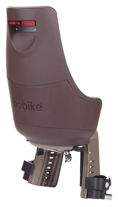 Дитяче велокрісло Bobike Exclusive maxi Plus Carrier LED / Toffee Brown