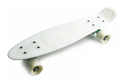 Пенниборд Bavar Fish с led колеса, белый, белый