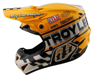 Мото шолом TLD GP PRO HELMET; FIFTY-50 [WHITE / GOLD] S
