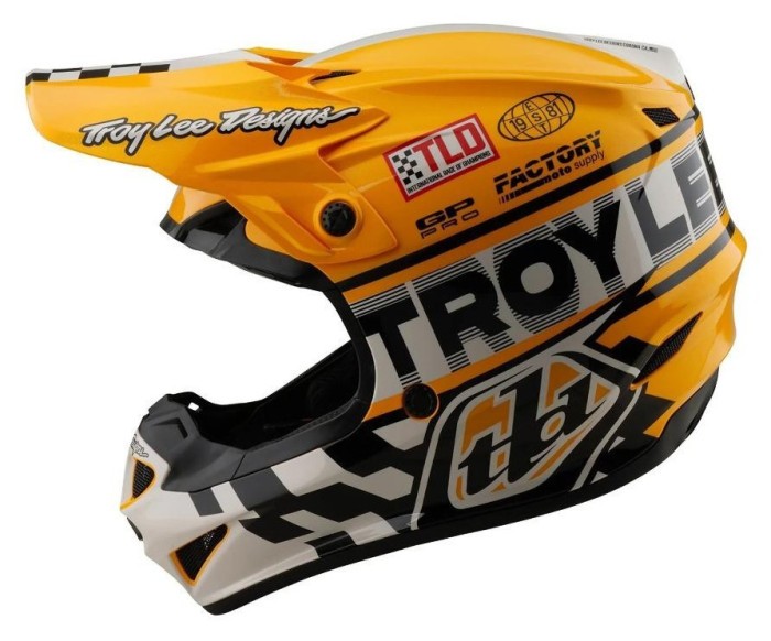 Мото шолом TLD GP PRO HELMET; FIFTY-50 [WHITE / GOLD] S