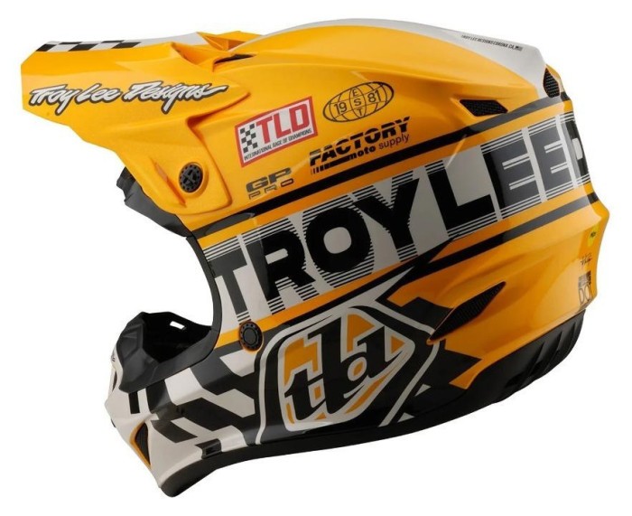 Мото шолом TLD GP PRO HELMET; FIFTY-50 [WHITE / GOLD] S