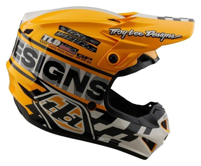 Мото шолом TLD GP PRO HELMET; FIFTY-50 [WHITE / GOLD] S