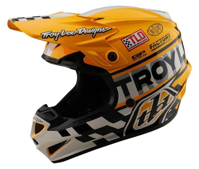 Мото шолом TLD GP PRO HELMET; FIFTY-50 [WHITE / GOLD] S