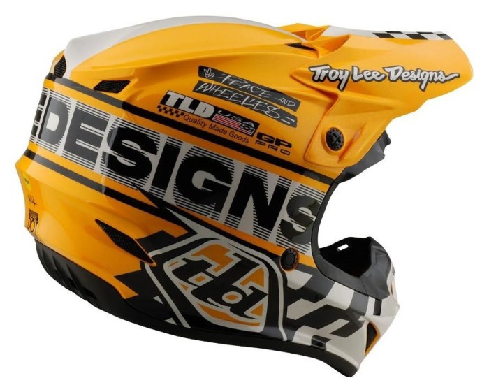 Мото шолом TLD GP PRO HELMET; FIFTY-50 [WHITE / GOLD] S