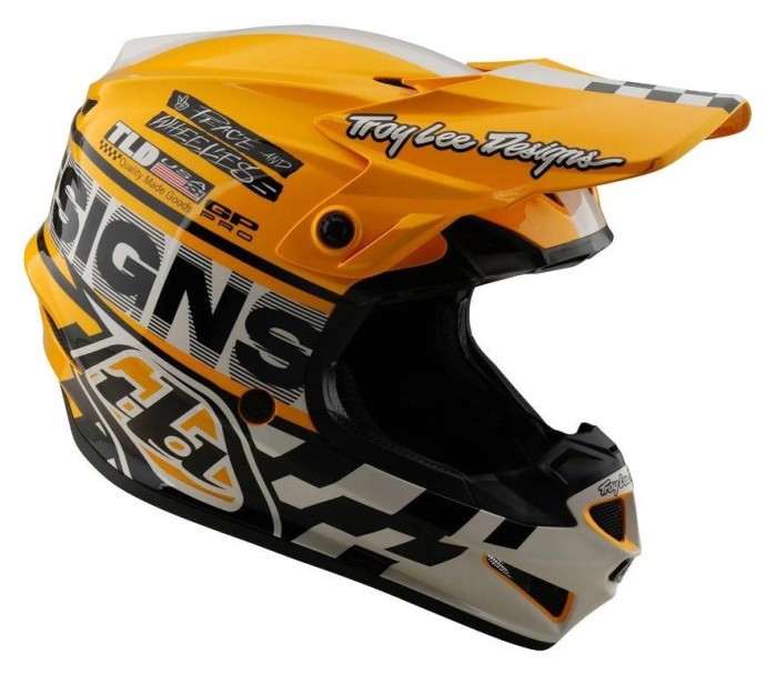 Мото шолом TLD GP PRO HELMET; FIFTY-50 [WHITE / GOLD] S