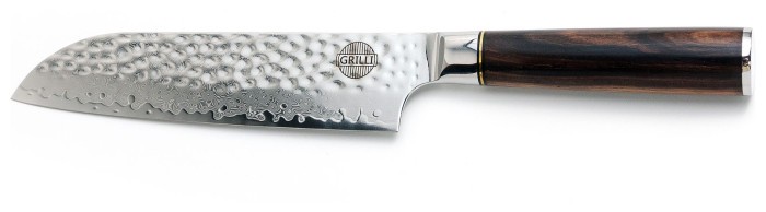Профессиональный нож из дамасской стали Santoku 18 см GRILLI 88871