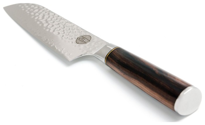 Профессиональный нож из дамасской стали Santoku 18 см GRILLI 88871