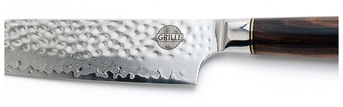 Профессиональный нож из дамасской стали Santoku 18 см GRILLI 88871