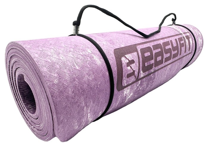 Килимок для йоги та фітнеса EasyFit PER Premium Mat 8 мм Фіолетовий
