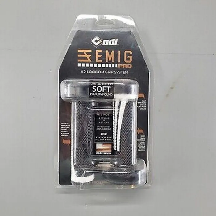 Мото гріпси ODI EMIG PRO MX V2 Lock-On Grip PURPLE/Black