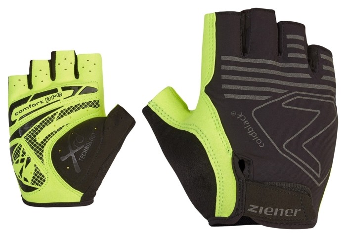 Велоперчатки Ziener Canso poison yellow, укр, укр
