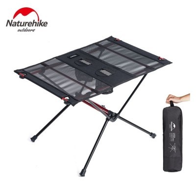 Раскладной стол облегченный Naturehike NH19Z027-Z, сетка/алюминий, черный