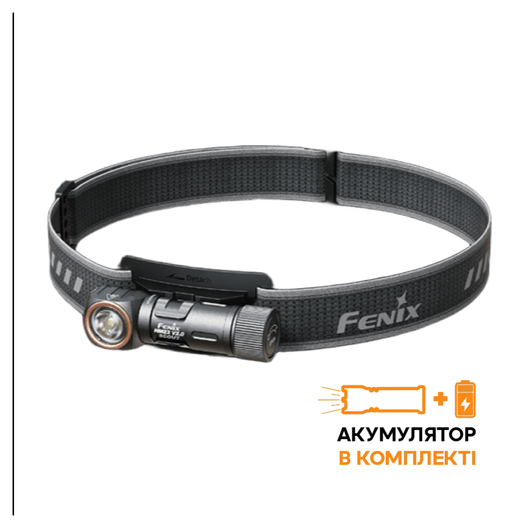 Ліхтар налобний тактичний з червоним світлом Fenix Scout (HM23 V2.0) | Лімітована серія, укр, укр