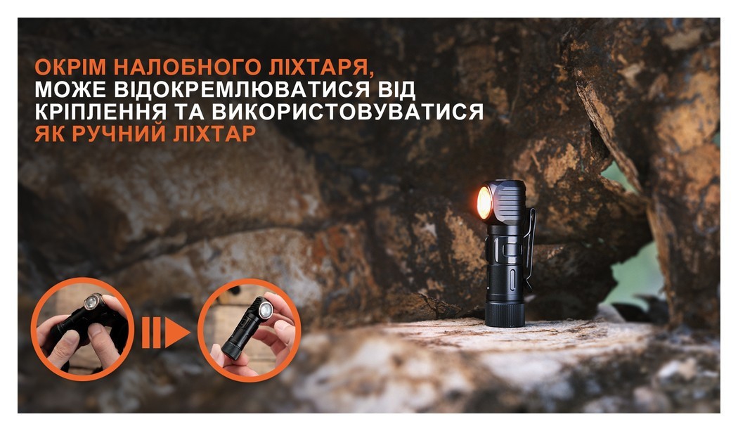 Ліхтар налобний тактичний з червоним світлом Fenix Scout (HM23 V2.0) | Лімітована серія, укр, укр