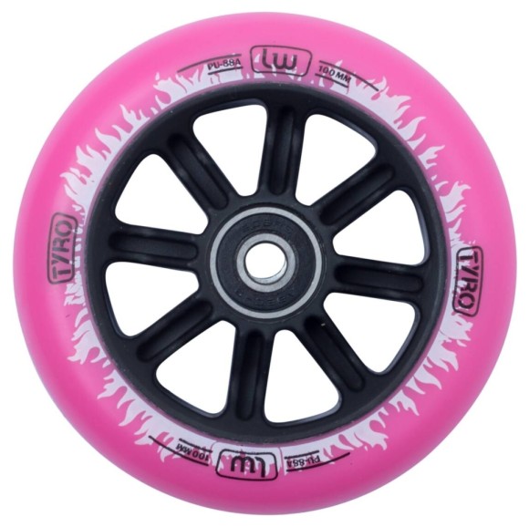 Колесо Longway Tyro Nylon Core 110mm Pink White Flame, укр