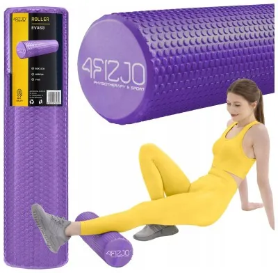 Массажный ролик 4FIZJO CARE+ EVA 60 x 15 см (валик, роллер) Purple (P-5907739314390)