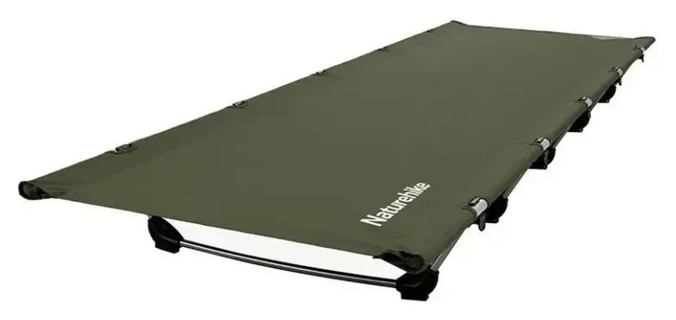 Ліжко складане Naturehike XJC05 NH20JJ001, Поліестер Oxford / алюміній, темно-зелене, укр, укр