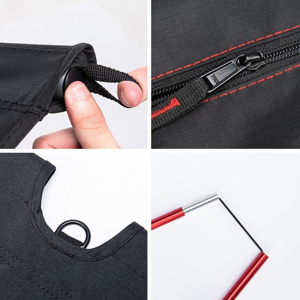 Ліжко складане Naturehike XJC05 NH20JJ001, Поліестер Oxford / алюміній, темно-зелене, укр, укр