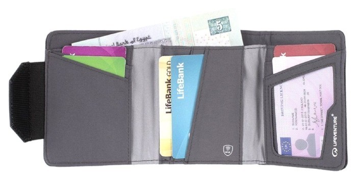 Lifeventure кошелек Recycled RFID Wallet olive