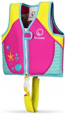 Жилет для плавания TSUNAMI детский 3-6 лет Pink (P-5905973406765)
