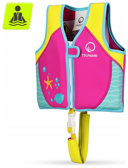 Жилет для плавания TSUNAMI детский 3-6 лет Pink (P-5905973406765)