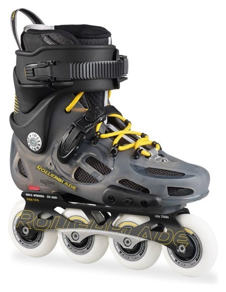 Роликові коньки для дорослих Rollerblade TWISTER PRO 38 (6US) 240мм Anthracite/yellow (07505000 138) O, укр