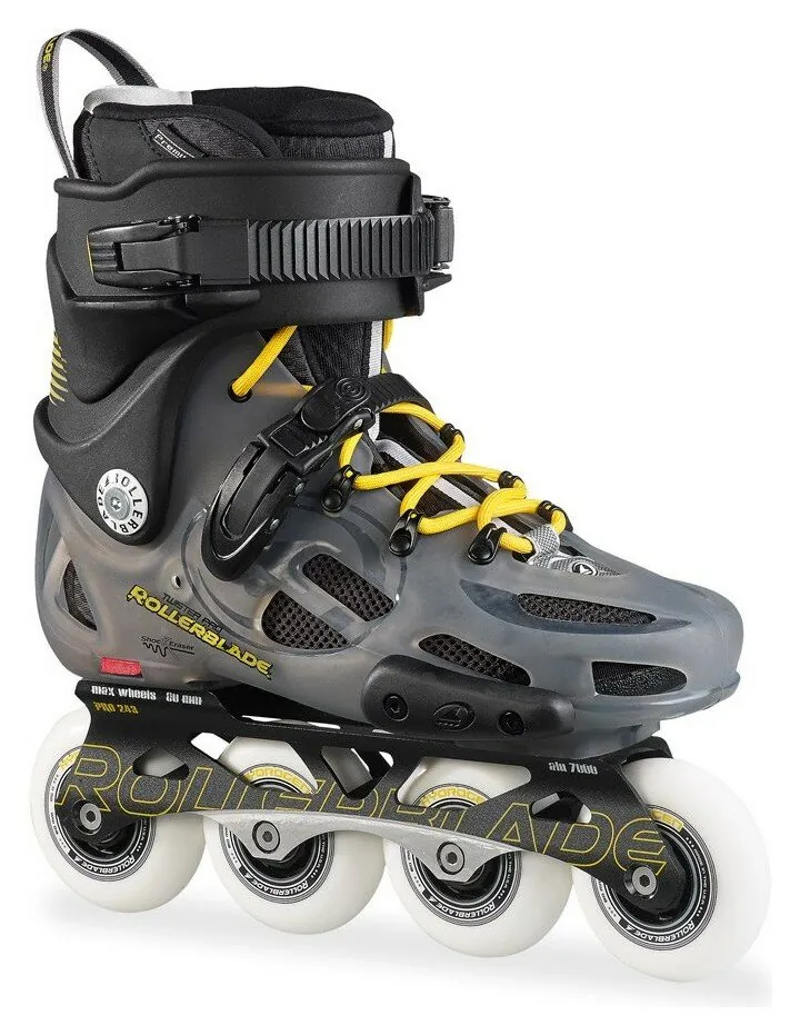 Роликові коньки для дорослих Rollerblade TWISTER PRO 38 (6US) 240мм Anthracite/yellow (07505000 138) O (305мм)