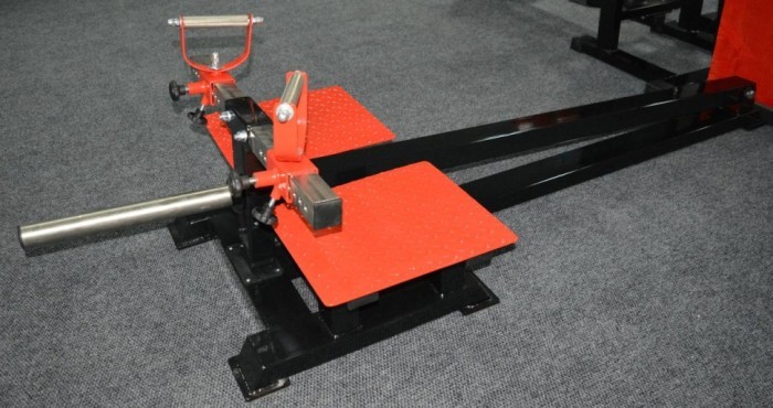 Т-тяга з упором на ноги