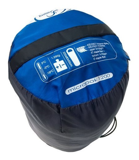 Мешок спальный Freetime MICROPAK 1200 215 cm Ebony imperial blue (R-3660323203938)