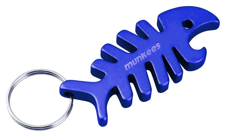 Munkees 3428 брелок-відкривачка Fish Bone dark blue (3428-DB)
