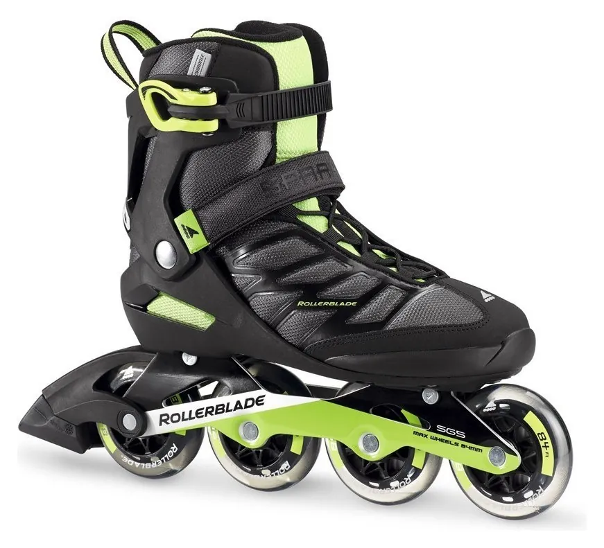 Роликові коньки для дорослих Rollerblade SPARK 84 M 41 (8.5US) 265мм Black/green (07740800 T83) (290мм)