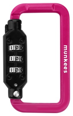 Munkees 35941 карабин Combi Lock Carabiner Square magenta