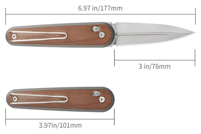 Ніж складаний SRM Twin 251MB-MN, коричневий, укр, укр