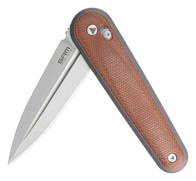 Ніж складаний SRM Twin 251MB-MN, коричневий, укр, укр