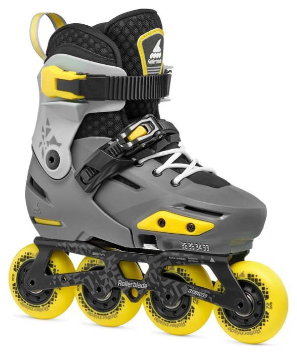 Rollerblade ролики Apex charcoal-yellow 29-32, укр, укр