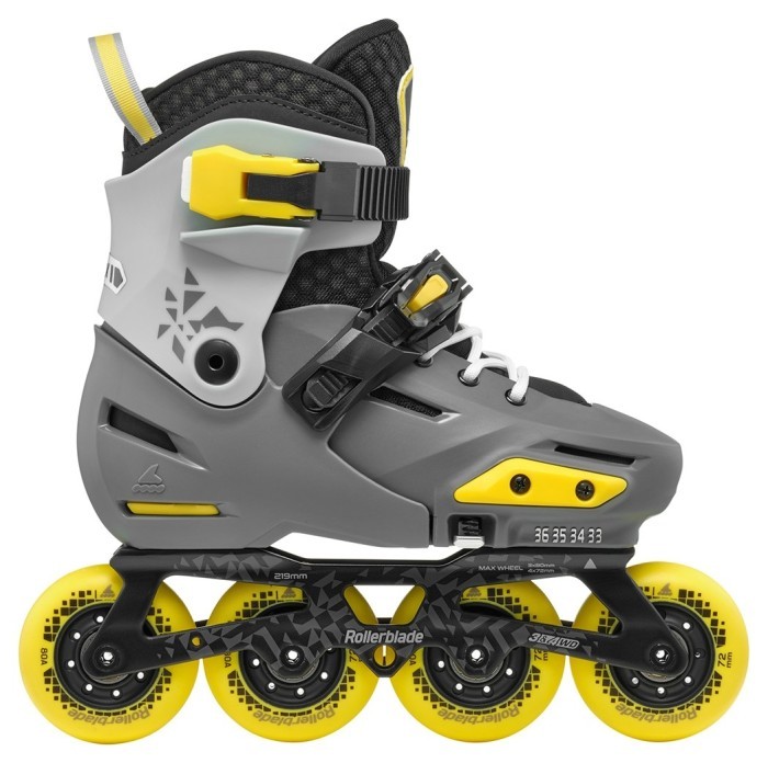 Rollerblade ролики Apex charcoal-yellow 29-32