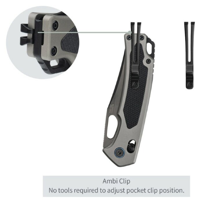 Ніж складаний SRM Retriever 9203-AK2, чорно-сірий, укр, укр