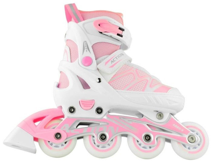 Роликові ковзани Action 2 в 1 Riply/Pink, укр, укр