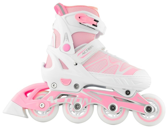 Роликові ковзани Action 2 в 1 Riply/Pink, укр, укр