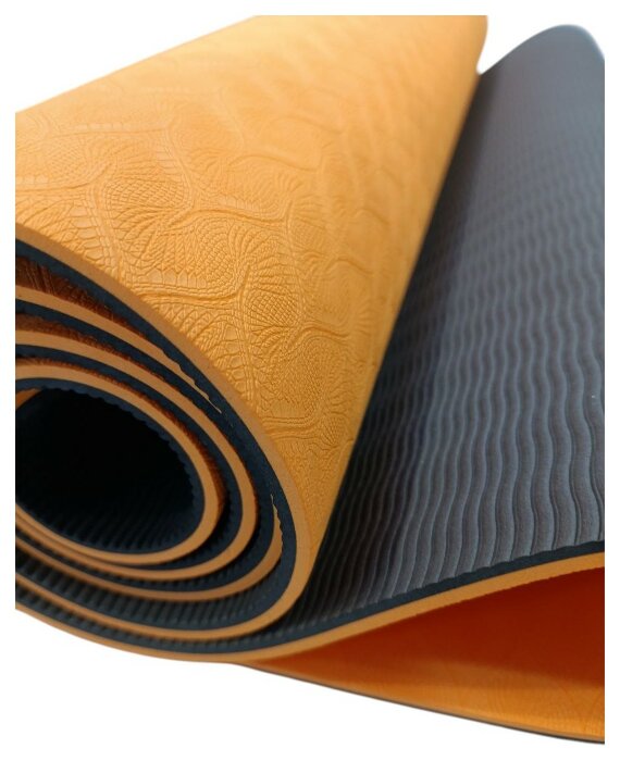 Килимок для йоги «tpe» Bavar Sport, укр, укр