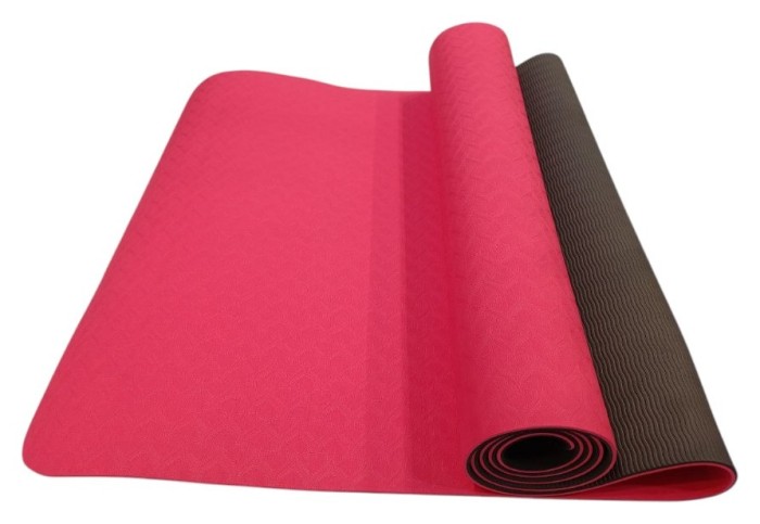 Килимок для йоги «tpe» Bavar Sport, укр, укр