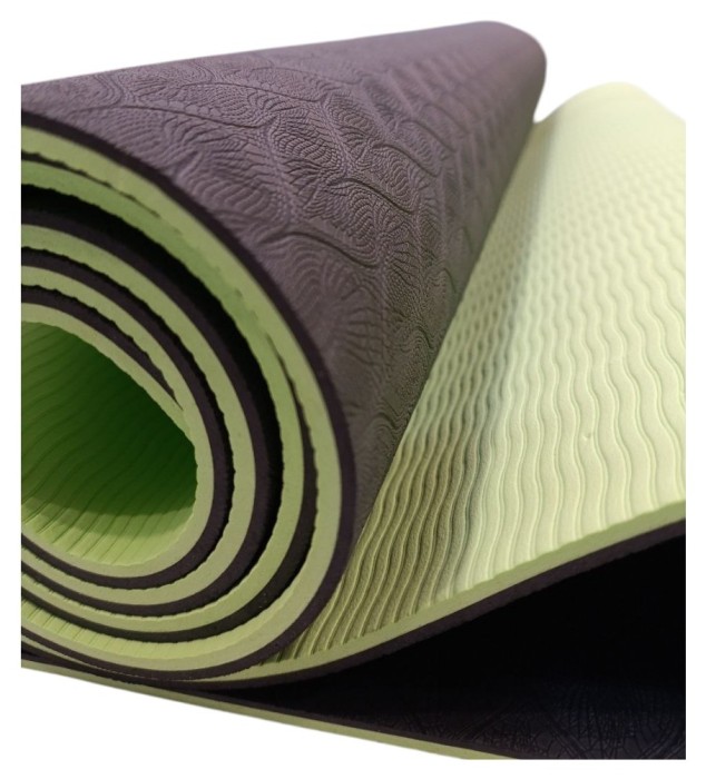 Килимок для йоги «tpe» Bavar Sport, укр, укр