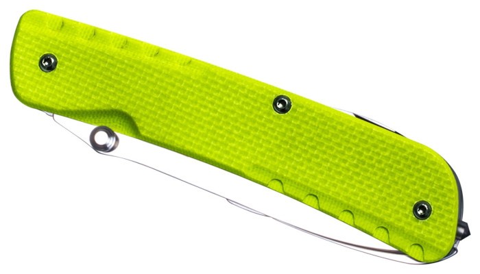 Багатофункціональний ніж Ruike Trekker LD43, (8.5 см) 12C27 / G10 зелений, 15 інстр.