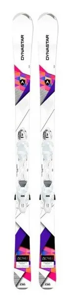 Лижі гірські (комплект) Dynastar ACTIVE 8 ECO+XPRESS W 10 148см White/multocolor (DAEVL01+FCED048) (148 см multicolor, white)